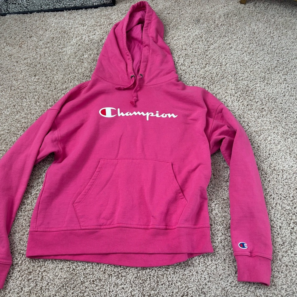 Champion Fuchsia Athletic Hoodie